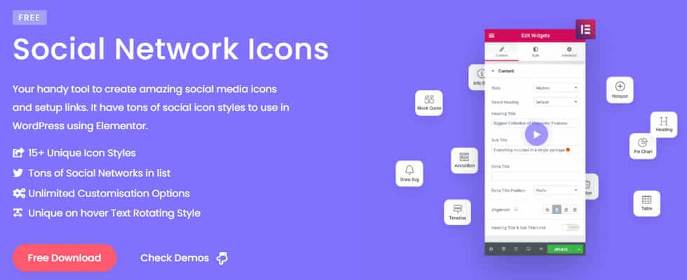 Social Icons Widget