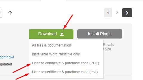 download purchase code