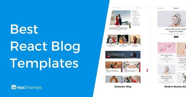 react blog template