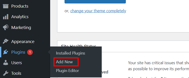  Click on Add New
