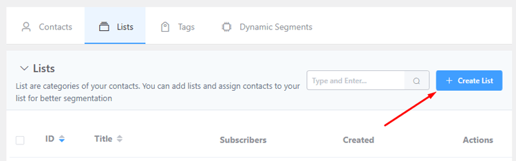 Create a List
