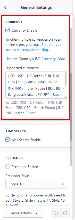 Shopify-currency