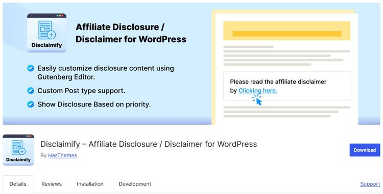 Disclamify