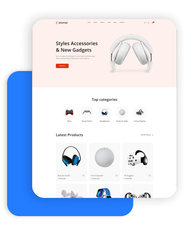 Etonal Retail Website Template