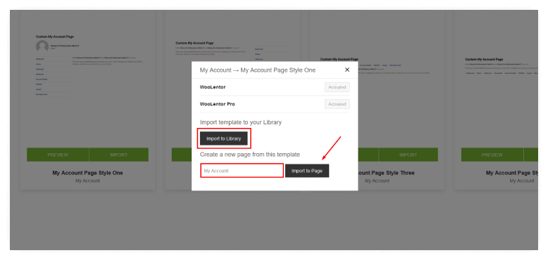 Import and Edit the Template and Save Changes
