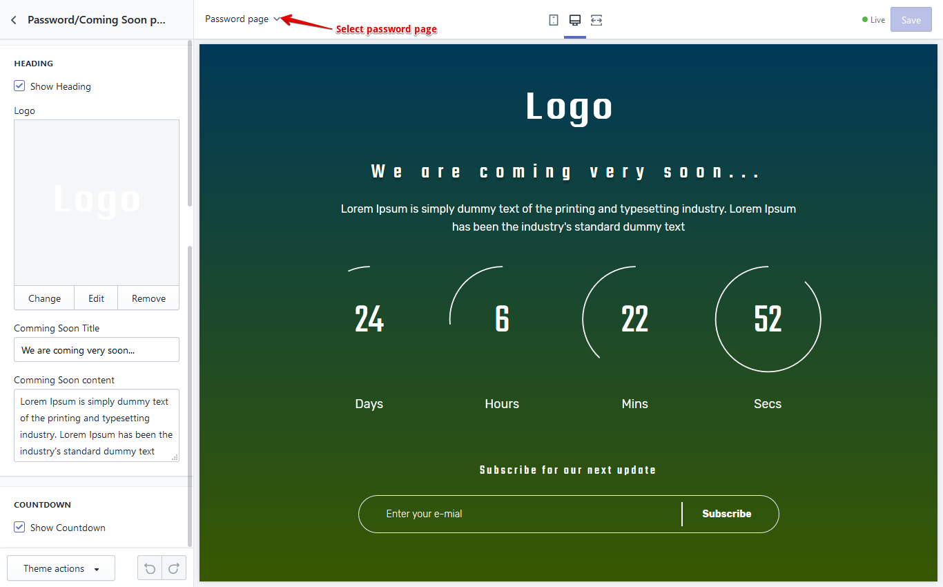 shopify-password