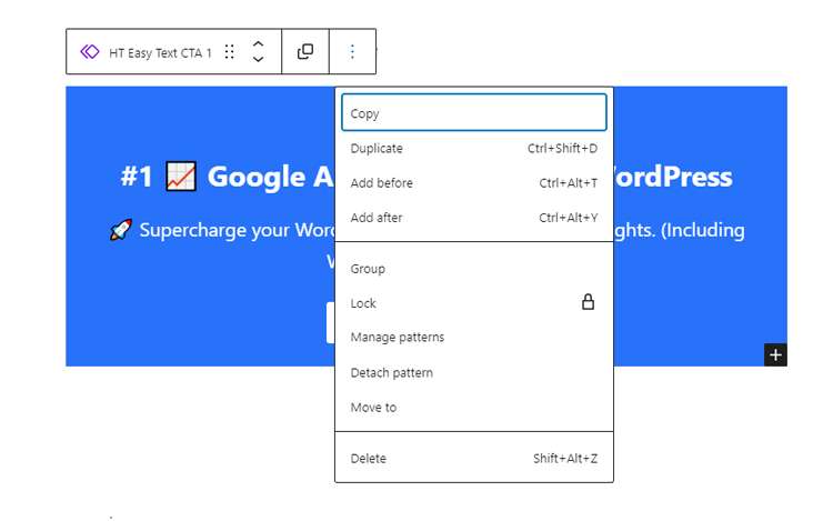 Duplicate and rename Patterns