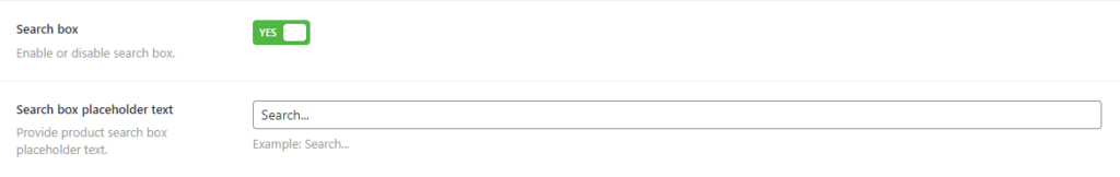 Search Box Placeholder