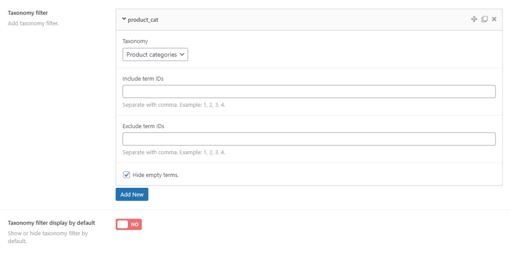 Taxonomy Filter