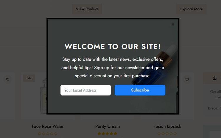 Testing Your Popup